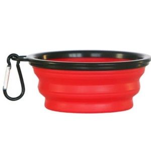 🔥5/$25🔥Red Collapsible Bowl For Pets by Alpha Paw